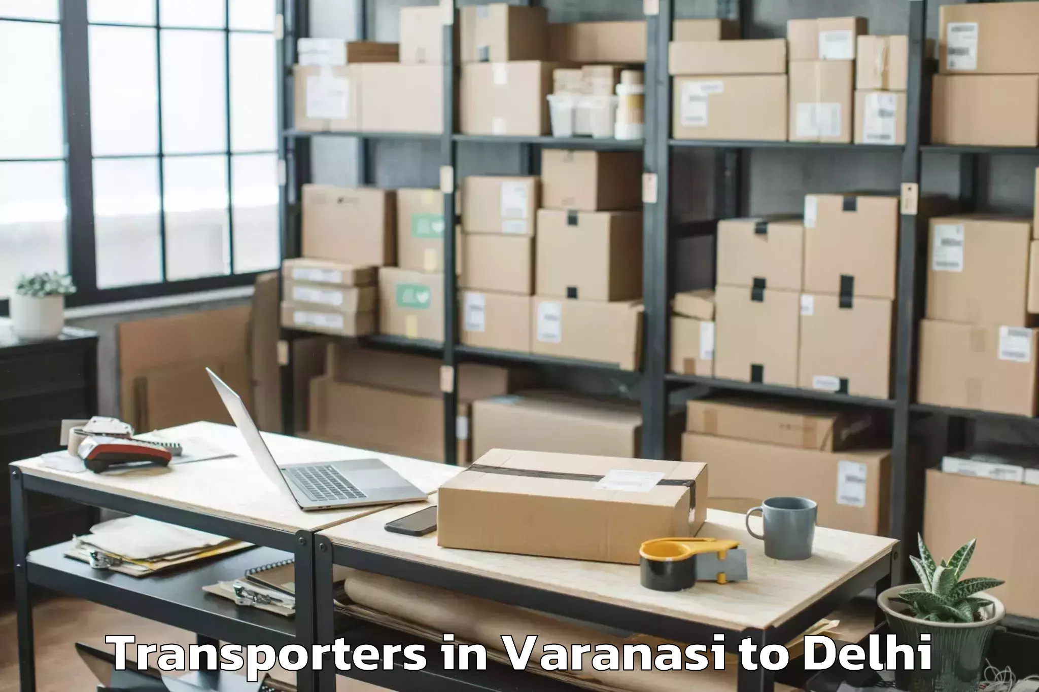 Book Varanasi to East Delhi Mall Transporters